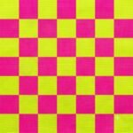Tecido Nylon Impermeável Vichy 1,50 cm Amarelo Forte e Rosa Forte - Image 2
