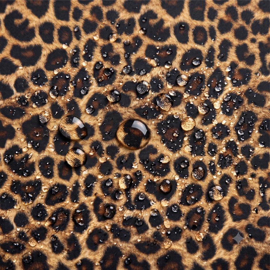 Tecido Nylon Impermeável Animal Leo Bege Tecido Nylon Impermeável Animal Leo Bege - Image 1
