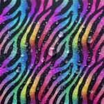 Tecido Nylon Impermeável Animal Zebra Multicolor