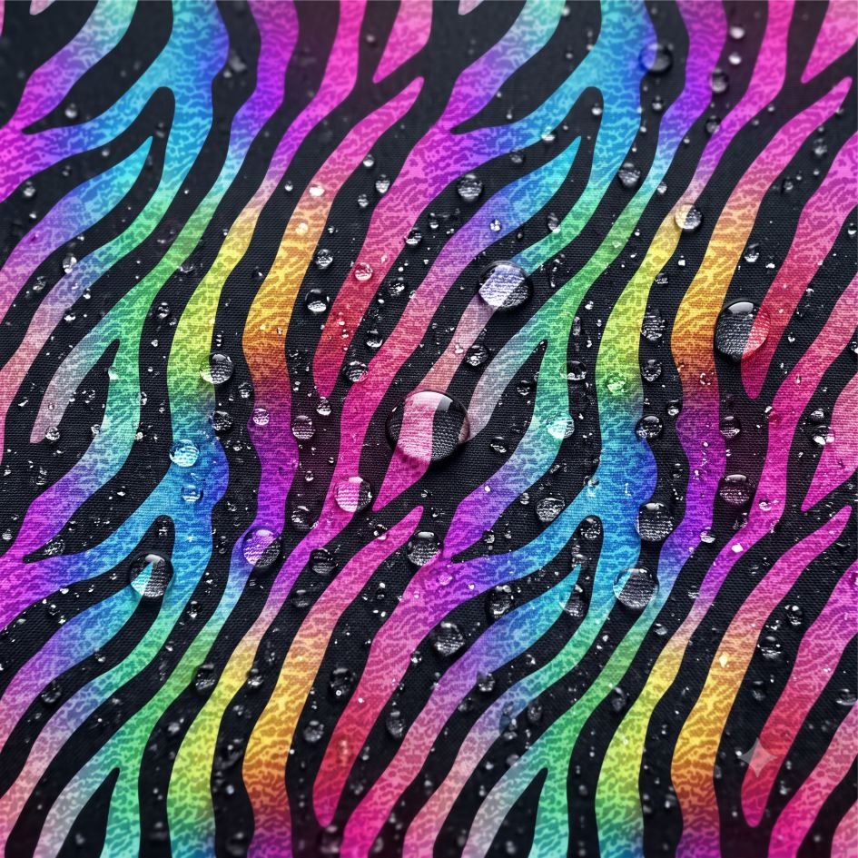 Tecido Nylon Impermeável Animal Zebra Tecido Nylon Impermeável Animal Zebra Multicolor - Image 1
