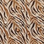 Tecido Nylon Impermeável Animal Tigre Bege