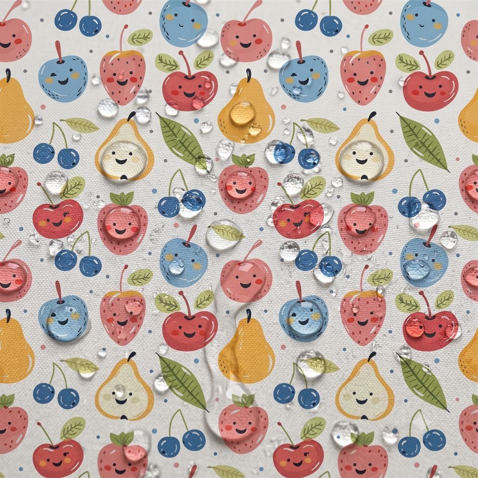 Tecido Tecido Nylon Impermeavel Fruta Violet Fabrics