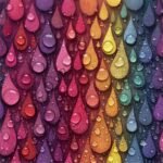 Tecido Nylon Impermeável Gotas Coloridas
