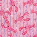 Tecido Nylon Impermeável Lagostins Rosa Lilás - Image 2