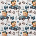 Tecido Nylon Impermeável Ursinho e Carros - Image 2