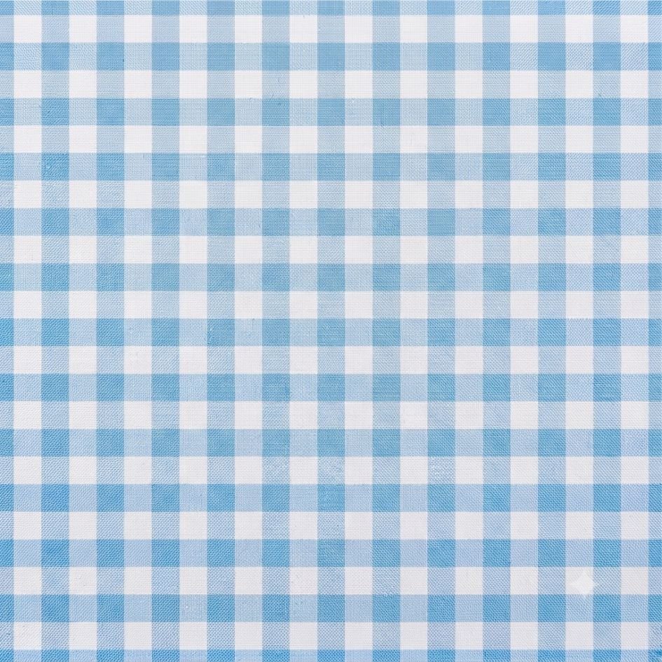 Tecido Tecido Nylon Impermeavel Vichy Azul Bebe e Branco a Violet Fabrics
