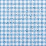 Tecido Nylon Impermeável Vichy 1,50 cm Azul Bebé e Branco