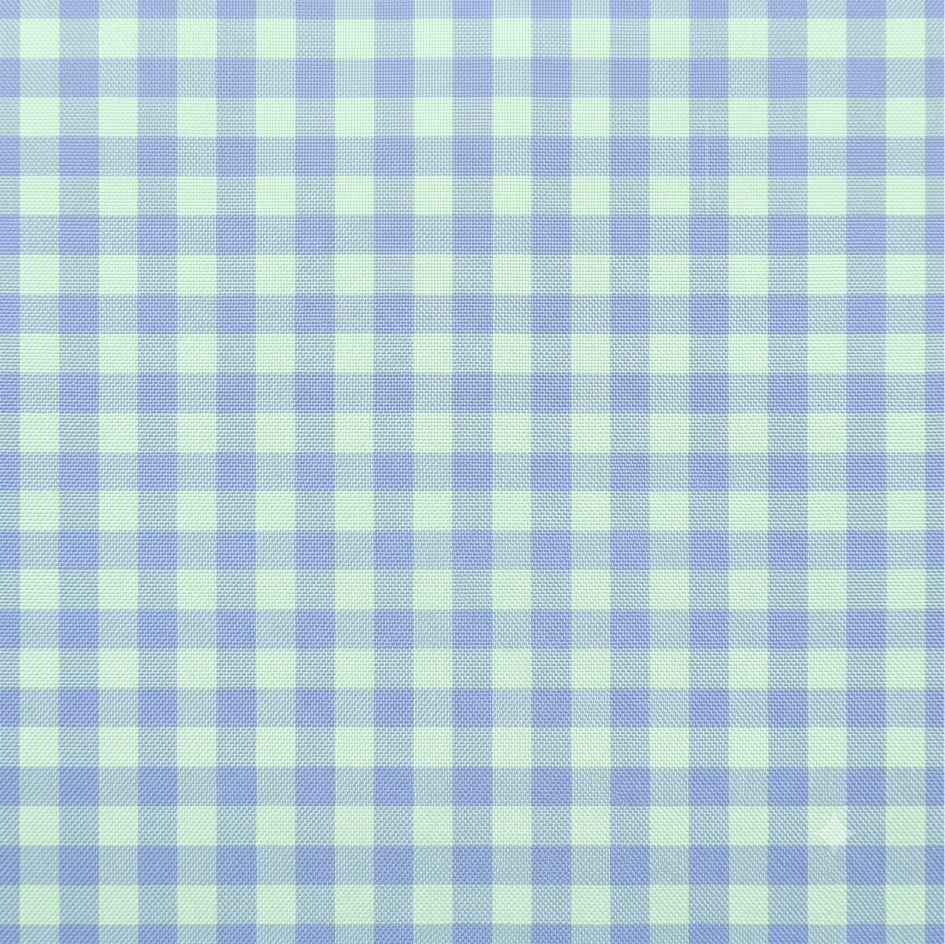 Tecido Tecido Nylon Impermeavel Vichy Azul Bebe e Verde Menta a Violet Fabrics