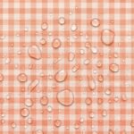 Tecido Nylon Impermeável Vichy 1,50 cm Salmão e Cru
