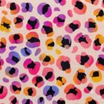 Tecido Nylon Impremeável Leopardo Multicolor - Image 2