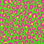 Tecido Nylon Impremeável Leopardo Verde Lima e Rosa - Image 2