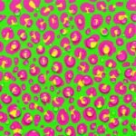 Tecido Nylon Impremeável Leopardo Verde Lima e Rosa