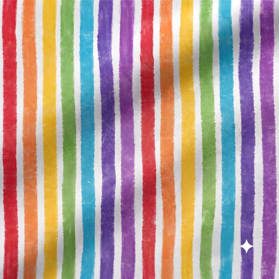 Tecido Tecido Nylon Impremeavel Riscas Multicolor f Violet Fabrics