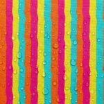 Tecido Nylon Impermeável Riscas Ondas 1,50 cm Multicolor