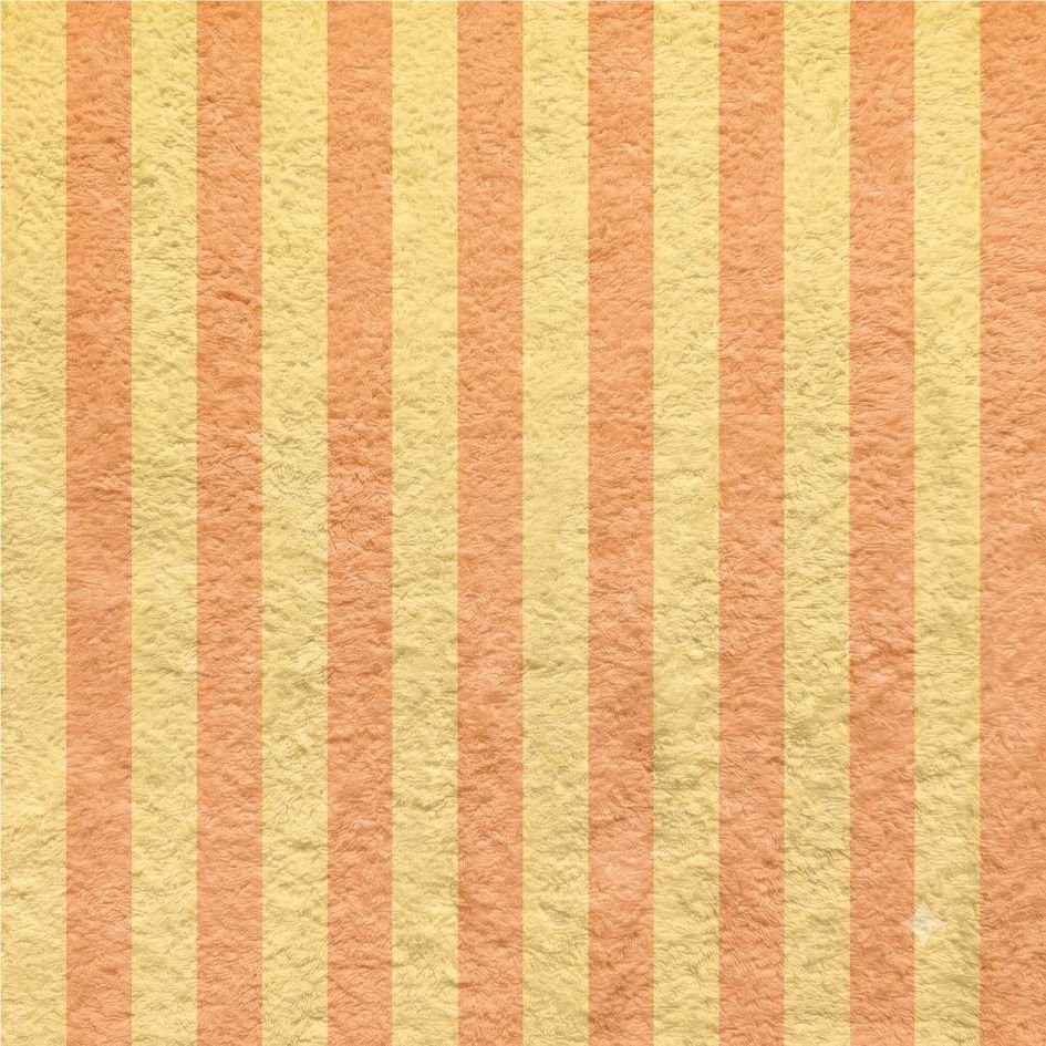 Tecido Turco Toalhas Riscas 2 cm Amarelo Claro e Laranja Claro a Violet Fabrics
