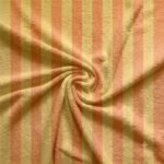 Turco p/ Toalhas Riscas 2 cm Amarelo Claro e Laranja Claro - Image 2