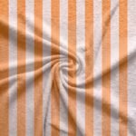 Turco p/ Toalhas Riscas 2 cm Turco Toalhas Riscas 2 cm Laranja Claro e Cru - Image 2