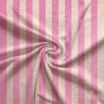 Turco p/ Toalhas Riscas 2 cm Turco Toalhas Riscas 2 cm Rosa Forte e Cru - Image 2