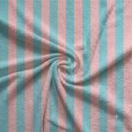 Turco p/ Toalhas Riscas 2 cm Turco Toalhas Riscas 2 cm Turquesa e Rosa Claro - Image 2