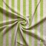 Turco p/ Toalhas Riscas 2 cm Turco Toalhas Riscas 2 cm Verde Alface e Cru - Image 2