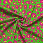 Turco p/ Toalha Estampado Leopardo Amarelo e Rosa - Image 2