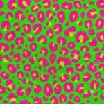 Turco p/ Toalha Estampado Leopardo Amarelo e Rosa
