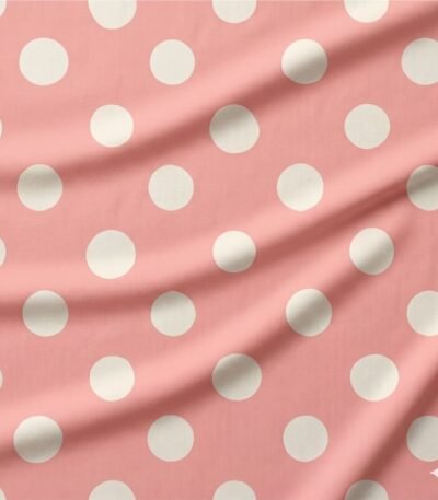 Licra Estamapda Bola Branca fundo Rosa