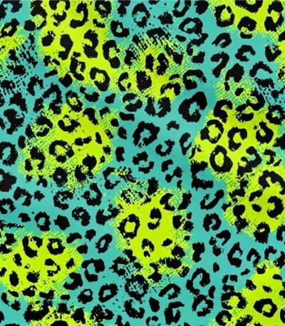 Licra Estampada Leopardo Verde Manhas Amarelas