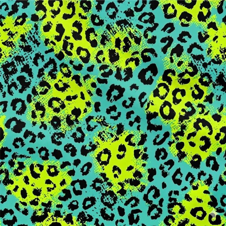 Licra Estampada Leopardo Verde Manhas Amarelas