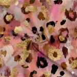 Licra Estampada Rosa Dourada Abstrato - imagem 2