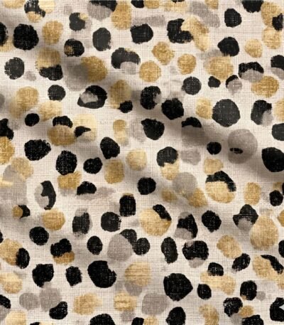 Licra Estampada Efeito Linho Leopardo