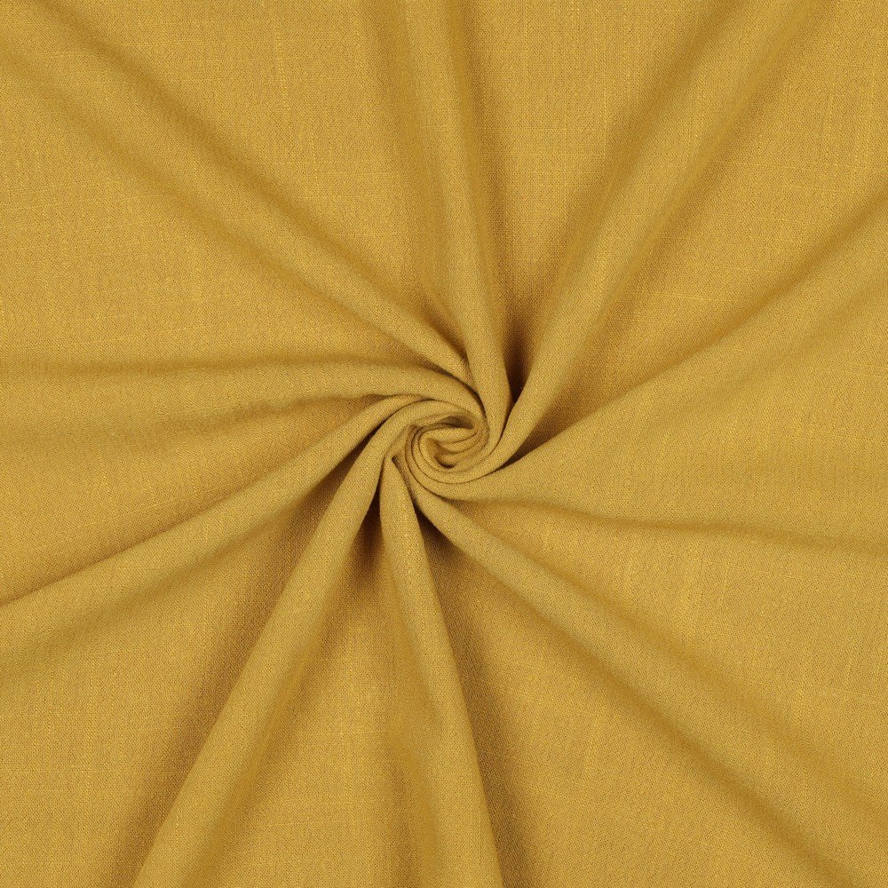 Tecido Linho Viscose – Amarelo Ouro