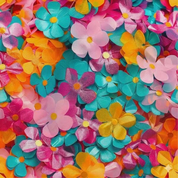 Lycra Estampada Flores 3d