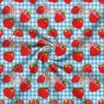 Lycra Estampada Xadres e Morangos - imagem 2