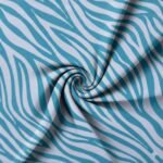 Lycra Estampada Animals Zebra Azul Claro - imagem 2