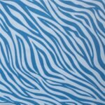 Lycra Estampada Animals Zebra Turquesa