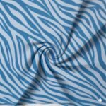 Lycra Estampada Animals Zebra Turquesa - imagem 2