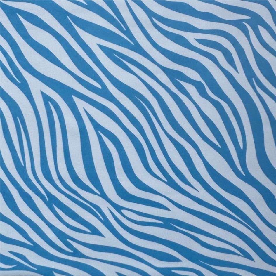 Lycra Estampada Animals Zebra Turquesa
