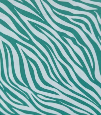 Lycra Estampada Zebra Animals Verde