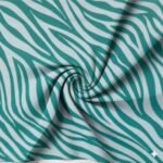 Lycra Estampada Zebra Animals Verde - imagem 2