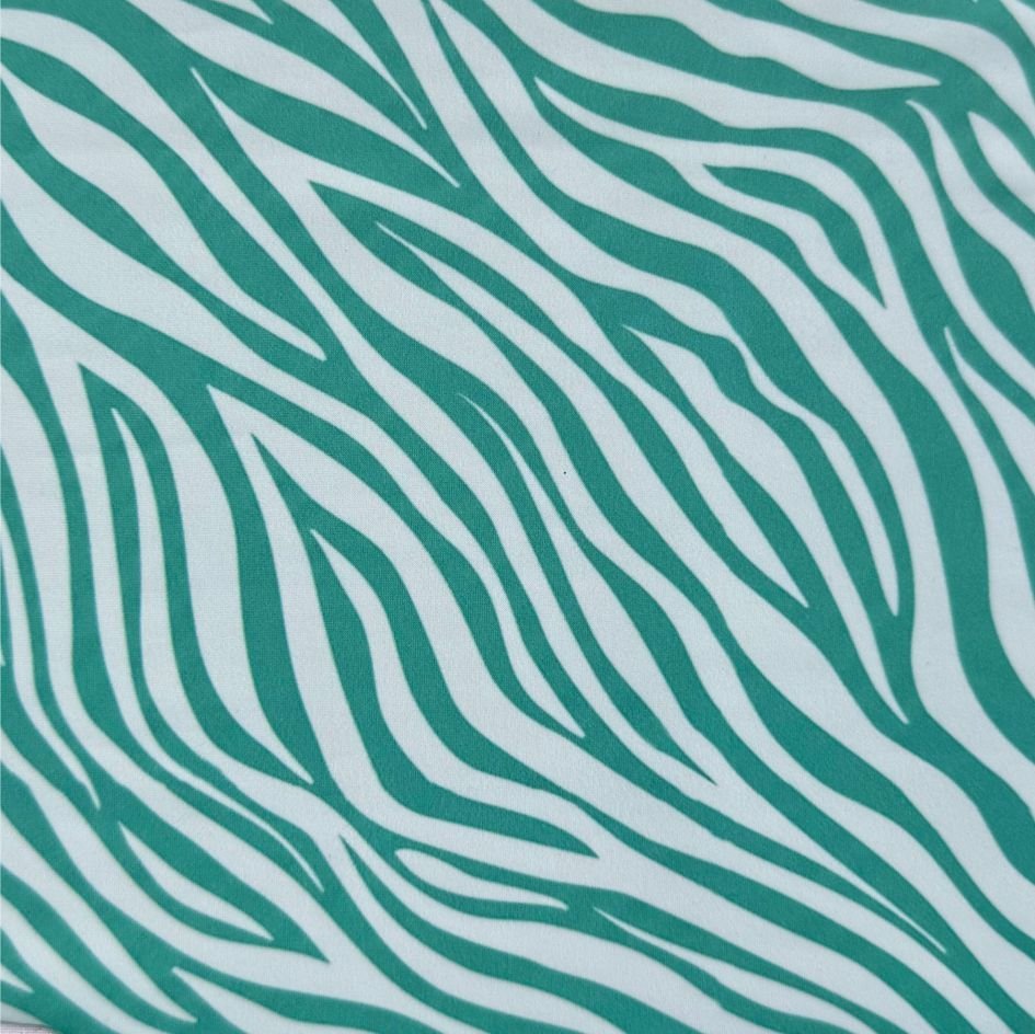 Lycra Estampada Zebra Animals Verde