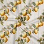 Lycra Estampada Riscas Limões Diagonal - imagem 2