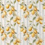Lycra Estampada Riscas Limões