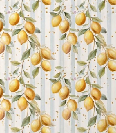 Lycra Estampada Riscas Limões