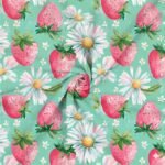 Lycra Estampada Morangos e Malmequeres - imagem 2