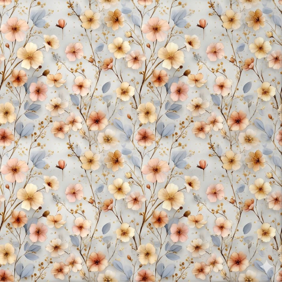 Lycra Estampada Ramos Flores