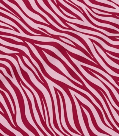 Lycra Estampada Animals Zebra Rosa