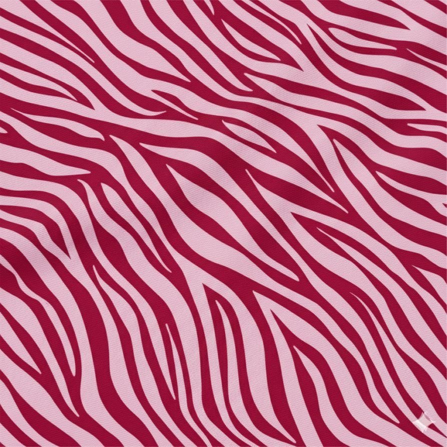 Lycra Estampada Animals Zebra Rosa