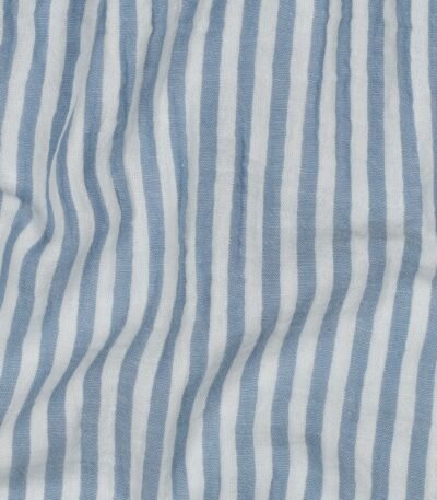 Mousseline Riscas Fio Tinto – Azul