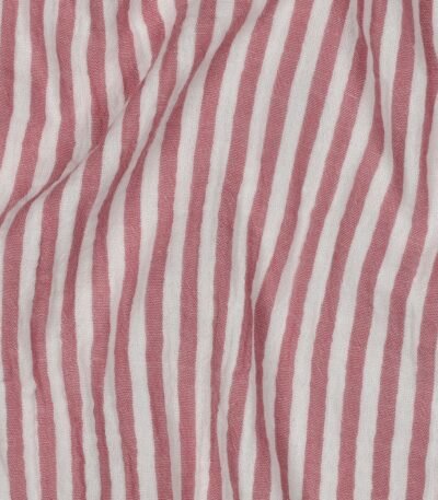 Mousseline Riscas Fio Tinto – Rosa